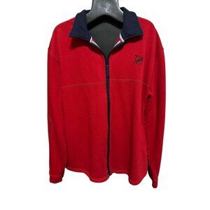 W65 Nautical Outfitters Red & Blue Fleece-Lined Men’s Jacket L 50” Chest